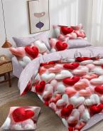 Постельное белье поплин люкс - Мягкое сердце - фото