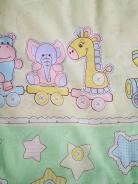 Пододеяльник бязь без молнии - Веселый паровозик - фото 4