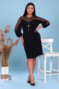 Платье 47029 черный - фото