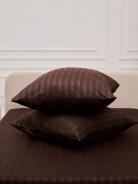 Комплект наволочек Микрофибра Страйп - Шоколад - фото 2