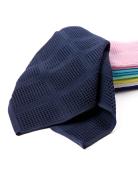 Полотенце вафельное гладкокрашеное - Тёмно-синий - фото