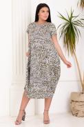 Платье 4438 хаки - фото
