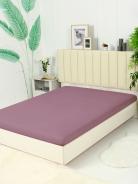 Простыня трикотажная на резинке - Какао - фото