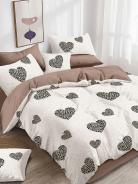 Постельное белье поплин эксклюзив на молнии - Леопардовая любовь - фото