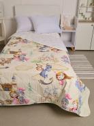 Покрывало детское из поплина - Воздушный замок - фото