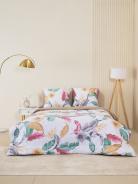 Комплект постельного белья из сатина с одеялом - Листья тропиков - фото