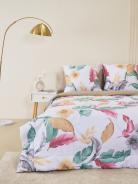 Комплект постельного белья из сатина с одеялом - Листья тропиков - фото 2