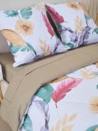 Комплект постельного белья из сатина с одеялом - Листья тропиков - фото 3