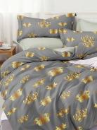 Постельное белье поплин эксклюзив на молнии - Корона - фото