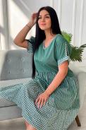 Платье 7223 изумруд - фото