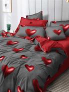 Постельное белье поплин эксклюзив на молнии - Только любовь - фото
