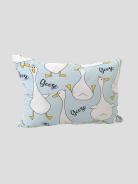 Подушка детская из поплина 50x70 - Гусь обнимусь, цвет мята - фото