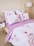 Постельное белье зима-лето из поплина с простыней на резинке - Виталина - фото 2