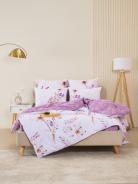 Постельное белье зима-лето из поплина с простыней на резинке - Виталина - фото 3