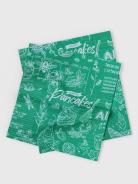 Полотенце кухонное из рогожки - Кафе, цвет зеленый - фото