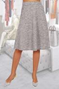 Юбка Трапеция серый меланж - фото