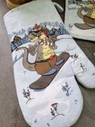 Набор рукавица и прихватка - Сноубордист - фото 3