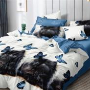Постельное белье поплин эксклюзив на молнии - Мурзик - фото