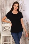 Футболка 28009 черный - фото