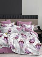 Постельное белье поплин люкс - Перышки - фото