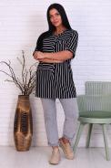 Туника 38533 черный - фото