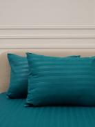 Комплект наволочек Микрофибра Страйп - Морская волна - фото