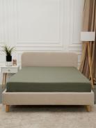 Простыня Микрофибра Страйп - Хаки - фото