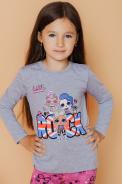 Футболка 22717 детская LOL Surprise серый меланж - фото