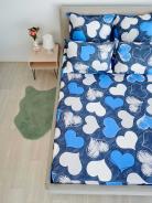 Простыня поплин - РОМАНТИКА (синий) - фото 2