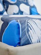 Простыня поплин - РОМАНТИКА (синий) - фото 5