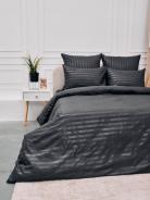 Пододеяльник Микрофибра Страйп - Серый (Сток) - фото