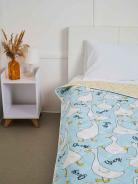 Покрывало детское из поплина - Гусь-обнимусь (мята) - фото 2