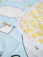 Покрывало детское из поплина - Гусь-обнимусь (мята) - фото 4