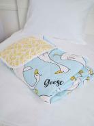 Покрывало детское из поплина - Гусь-обнимусь (мята) - фото 5