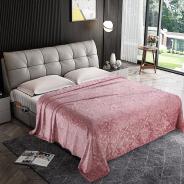 Плед Велсофт Жаккард - Пудра - фото