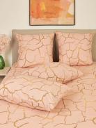 Комплект наволочек бязь - Кракле, цвет пудра - фото