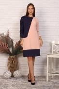 Платье 39509 синий - фото