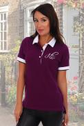 Футболка 6702 поло фиолетовый - фото