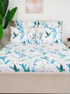 Простыня бязь на резинке - Колибри - фото