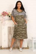 Платье Бузина зеленый - фото