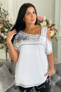Туника 9042 белый - фото