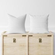 Комплект наволочек сатин страйп - Белый - фото