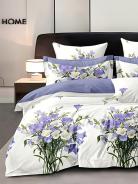 Постельное белье поплин люкс - Букет колокольчиков - фото