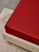 Простыня Микрофибра Страйп - Красный - фото