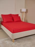 Простыня Микрофибра Страйп - Красный - фото 8