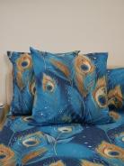 Комплект наволочек бязь люкс - Перо павлина - фото