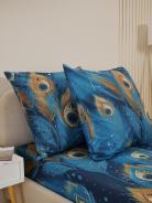 Комплект наволочек бязь люкс - Перо павлина - фото 2