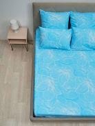 Простыня поплин - Вернисаж, цвет голубой - фото 2