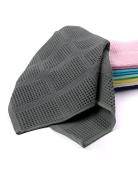 Полотенце вафельное гладкокрашенное - Серый - фото