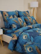 Пододеяльник бязь люкс на молнии - Перо павлина - фото 2